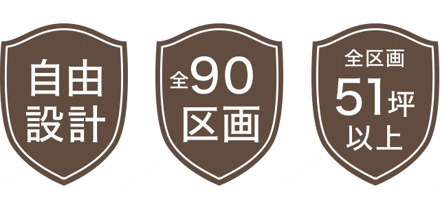 自由設計 全90区画