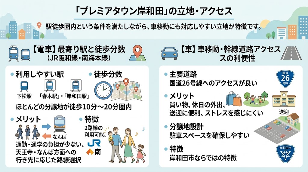 「プレミアタウン岸和田」の立地・アクセス