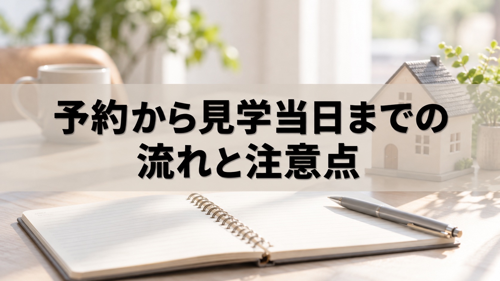 予約から見学当日までの流れと注意点(イメージ)