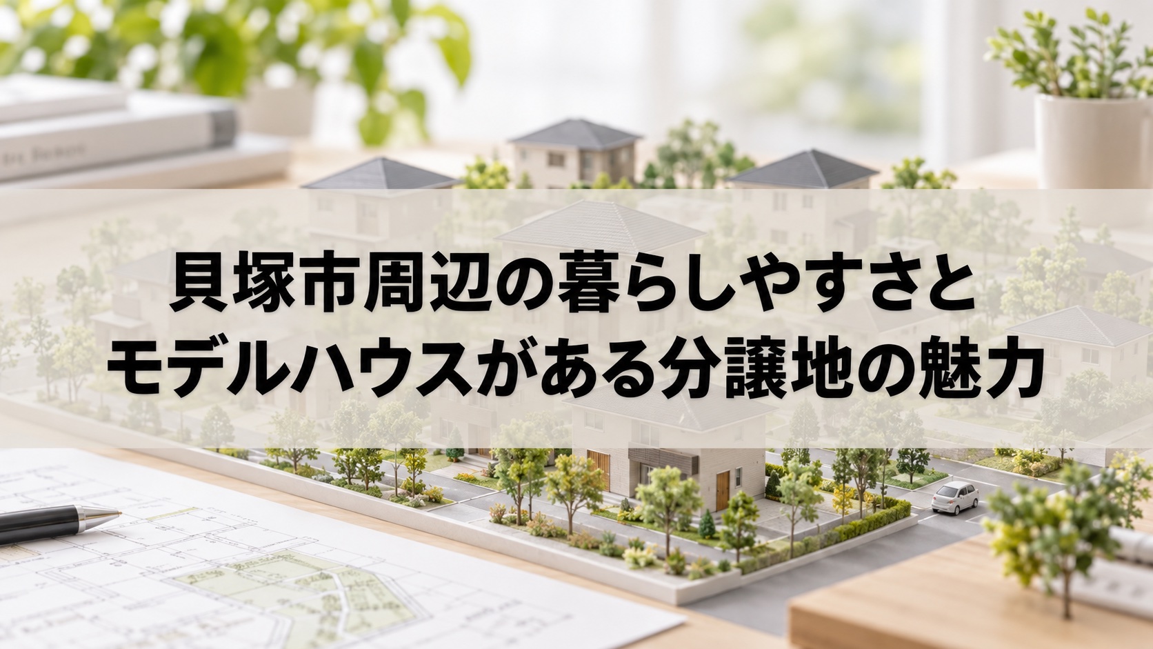 貝塚市周辺の暮らしやすさとモデルハウスがある分譲地の魅力(イメージ)