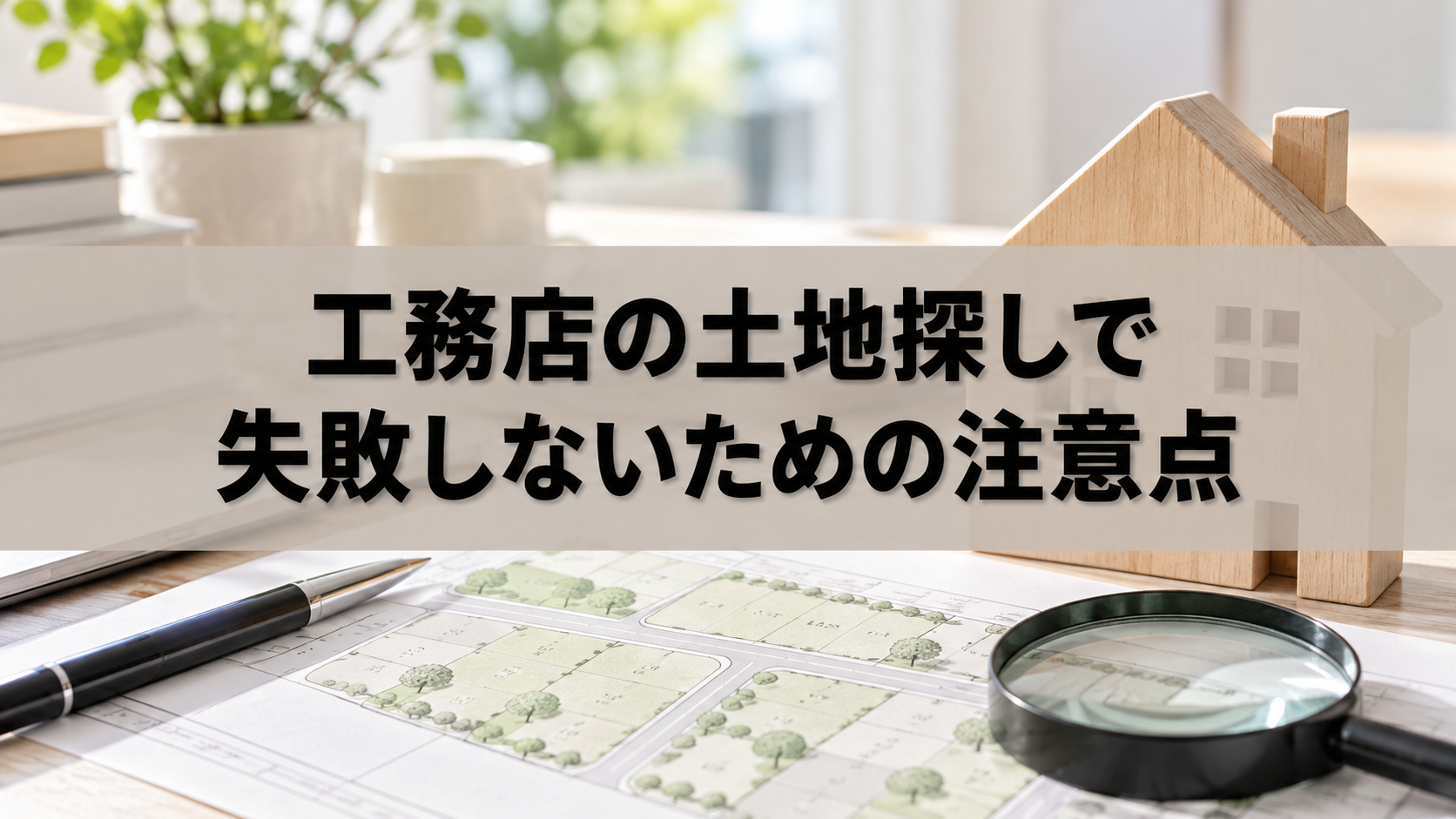 工務店の土地探しで失敗しないための注意点(イメージ)