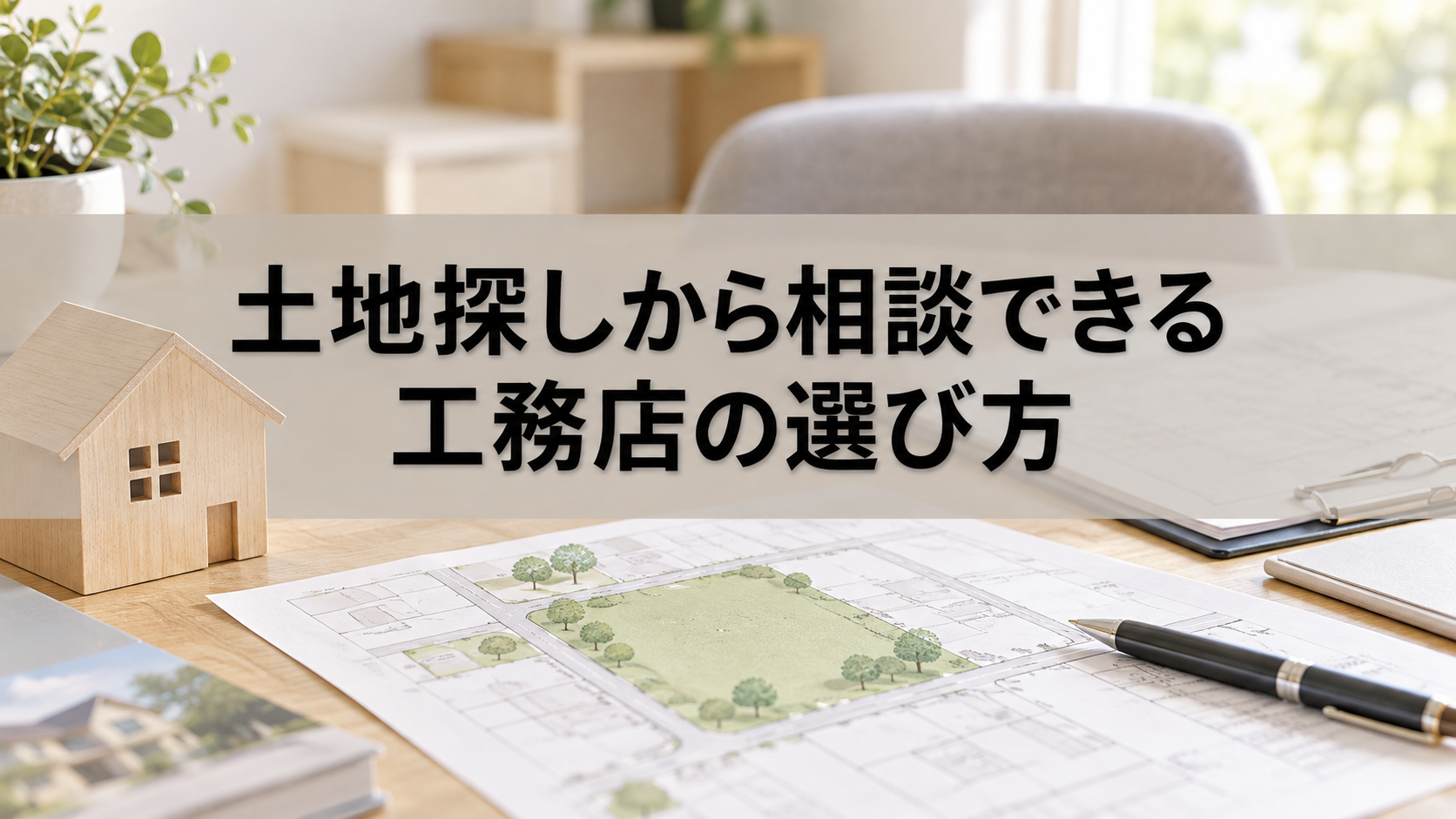 土地探しから相談できる工務店の選び方(イメージ)