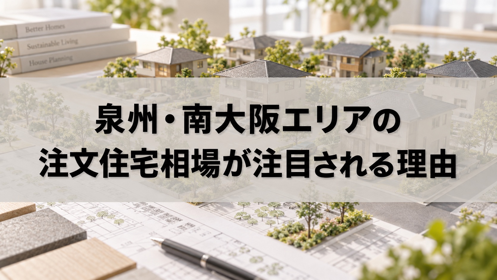 泉州・南大阪エリアの注文住宅相場が注目される理由(イメージ)