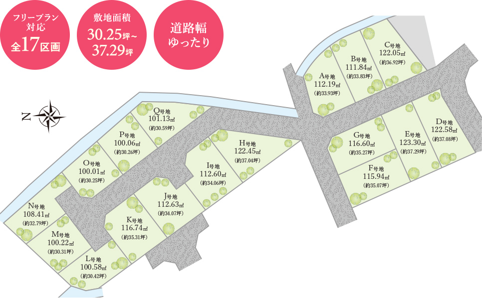 大阪府泉大津市　プレミアタウン河原町　区画図