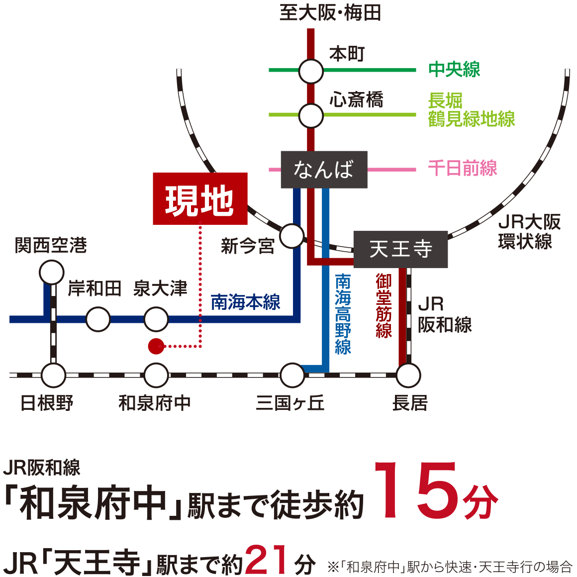 プレミアタウン我孫子Ⅹ　路線図