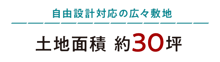  土地面積 約30坪