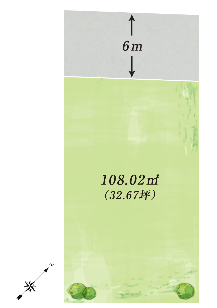 大阪府泉大津市　プレミアタウン二田町　区画図