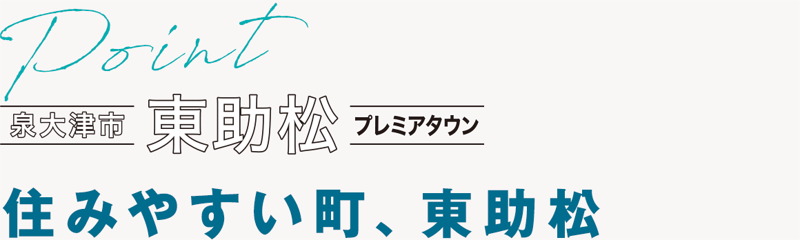 泉大津市東助松プレミアタウン　住みやすい町、東助松