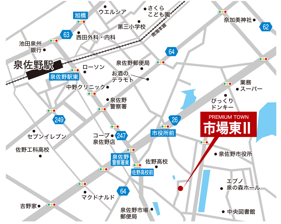 プレミアタウン市場東Ⅱ　マップ