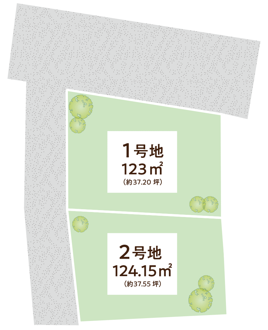 大阪府泉大津市　プレミアタウン池浦Ⅸ　区画図