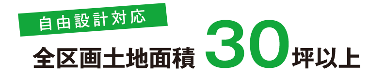 土地面積30坪以上