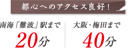 都心へのアクセス良好