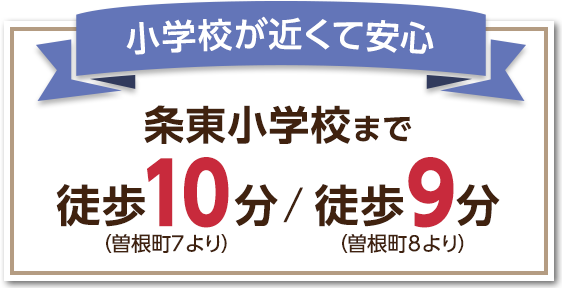 小学校が近くて安心