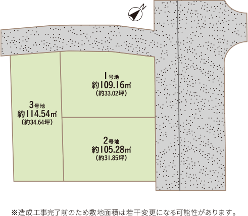 プレミアタウン忠岡東1丁目Ⅲ　区画図